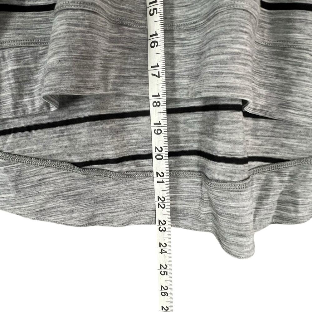 Icebreaker Gray and Black Striped Mini Skirt - Picture 9 of 11